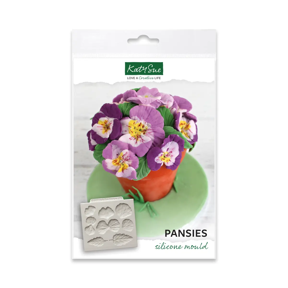 Pansies Silicone Mould 1