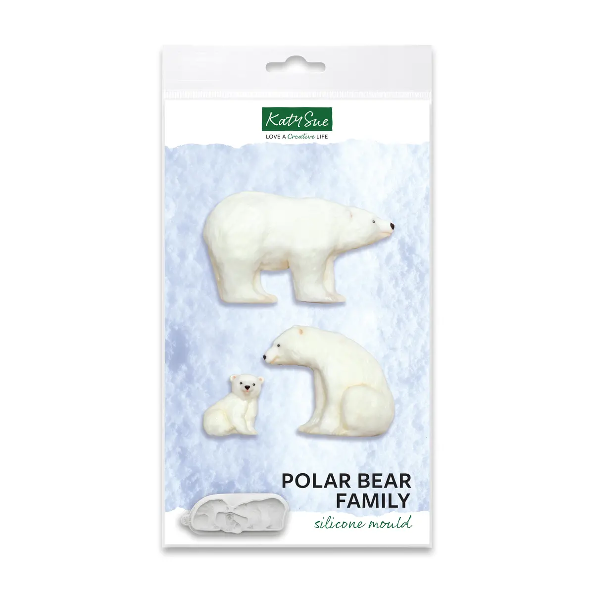 Polar Bear Family Silicone Mould 1