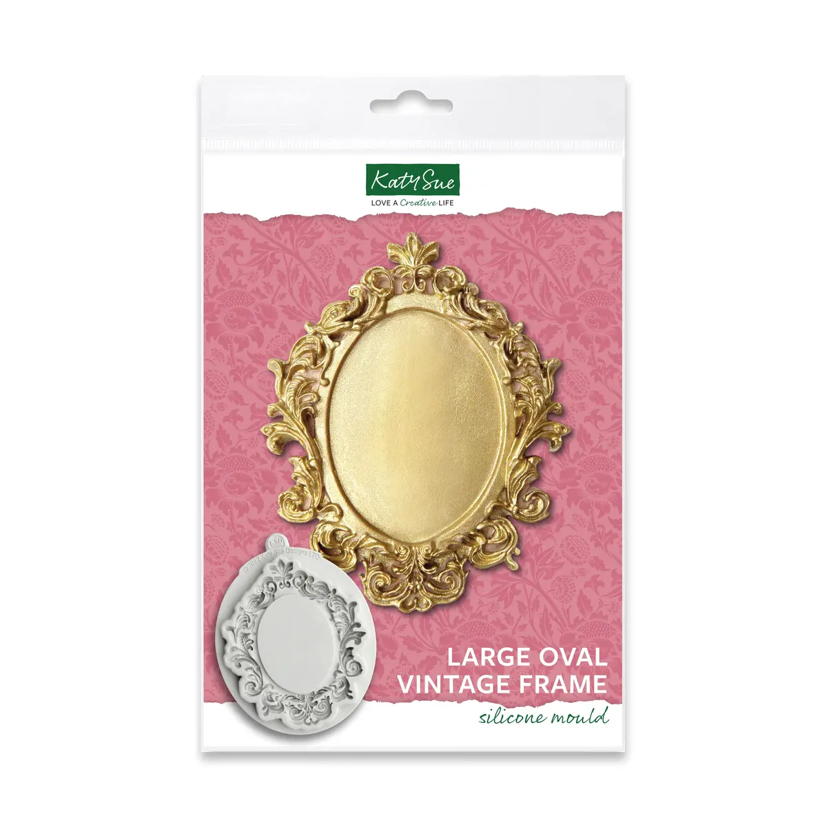 Large Oval Frame Silicone Mould 1