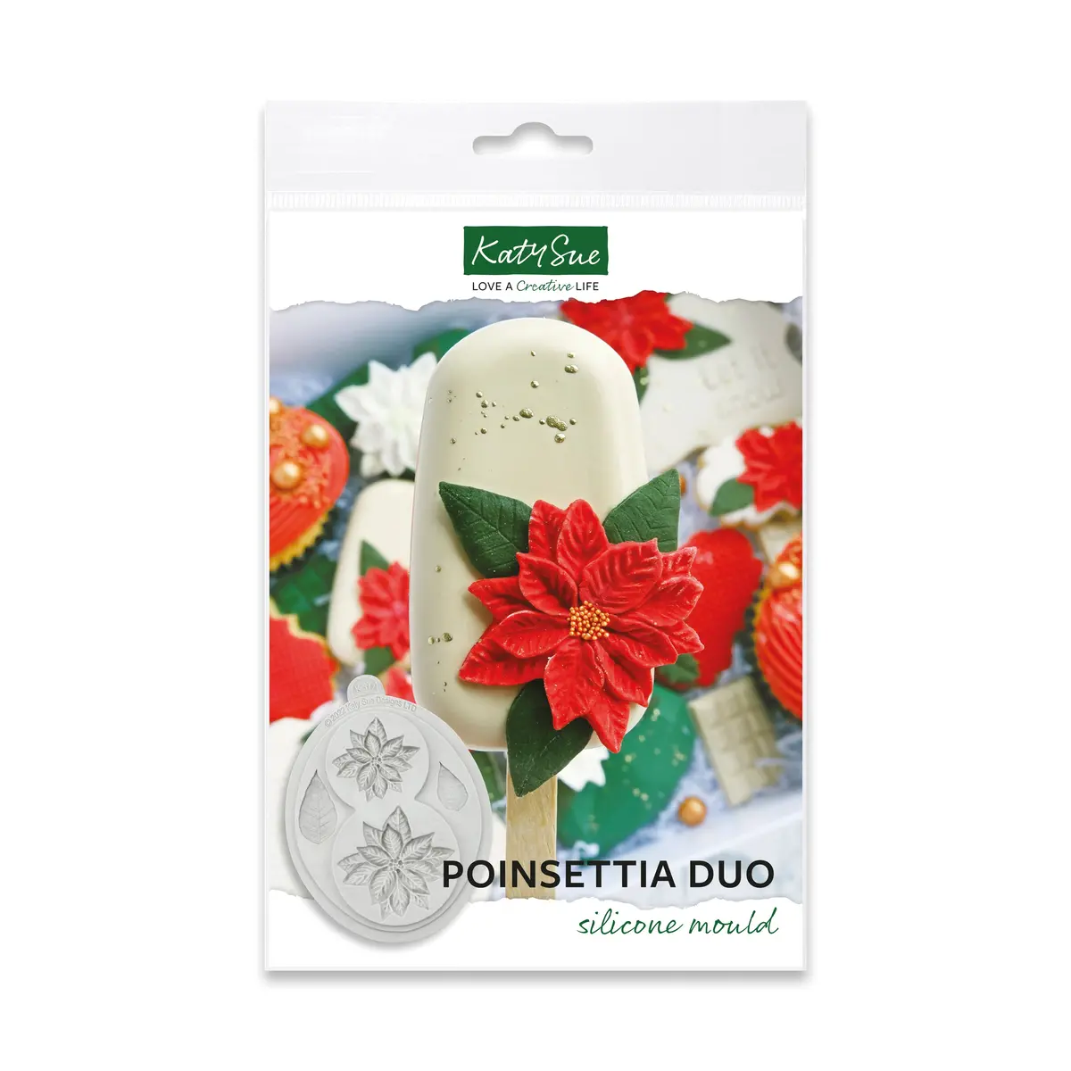 Poinsettia Duo Silicone Mould 1