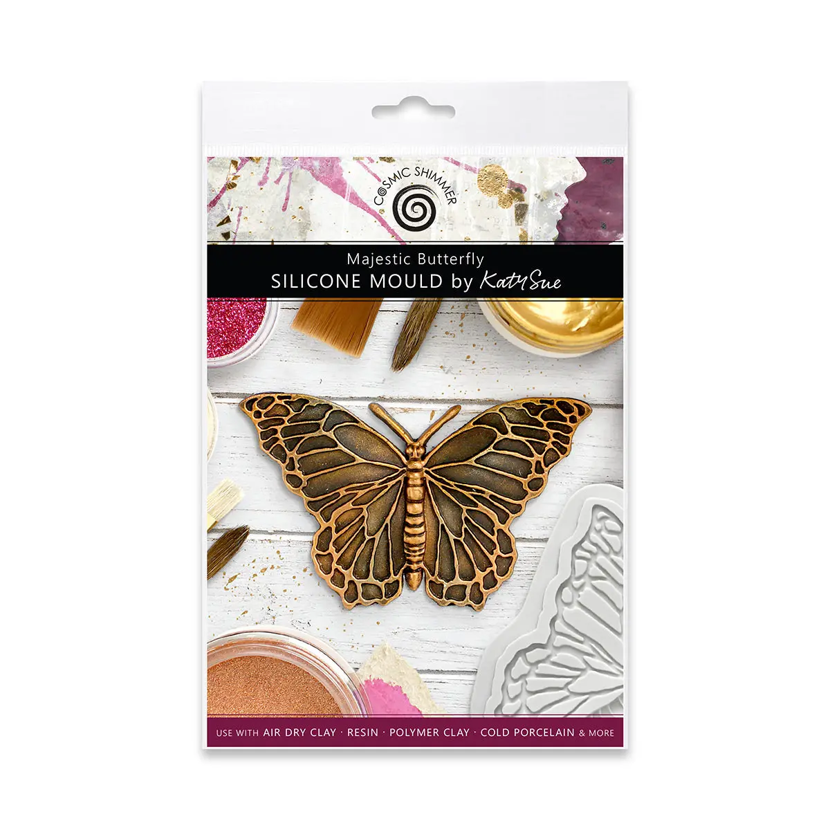 Cosmic Shimmer Majestic Butterfly Silicone Mould 1