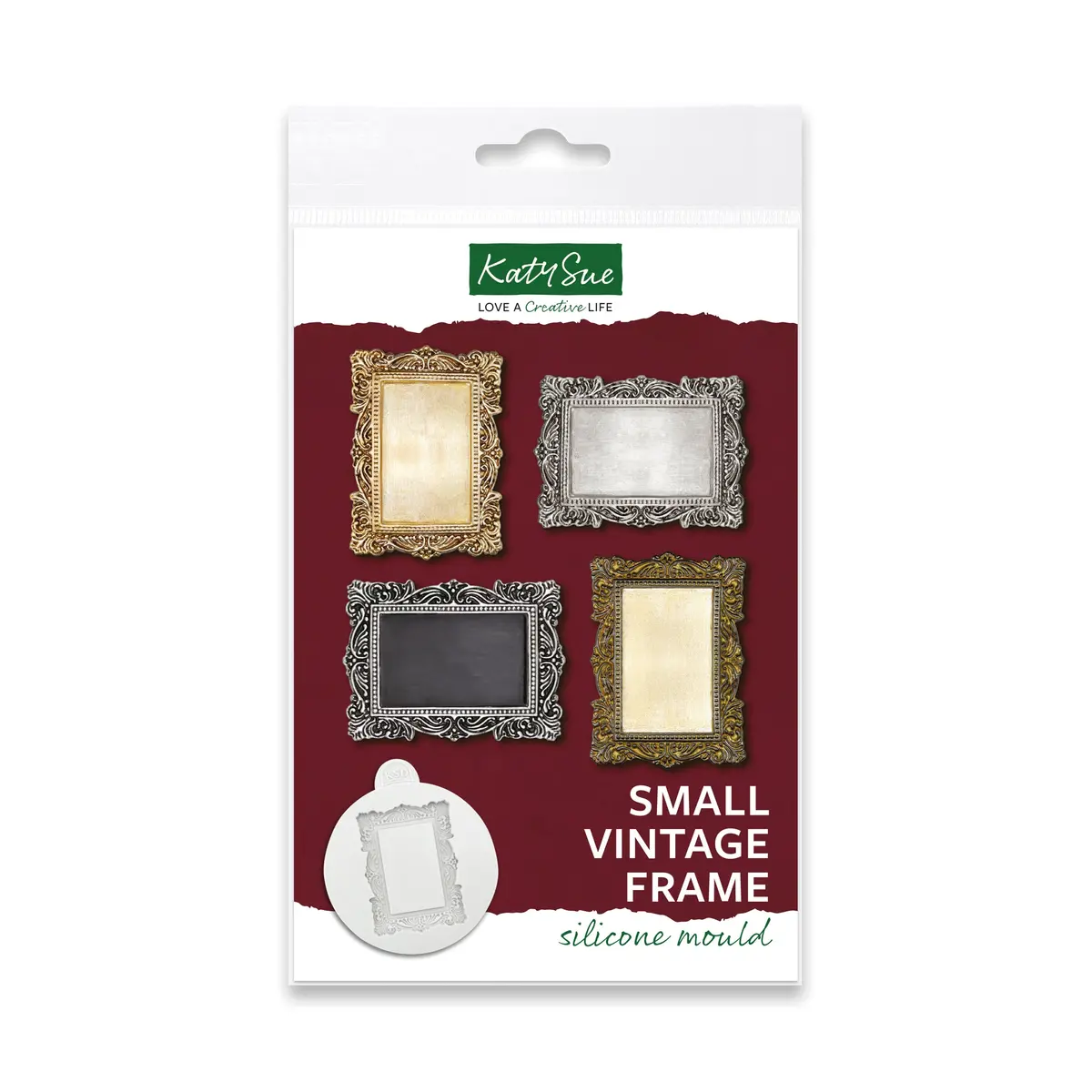 Small Vintage Frame Silicone Mould 1