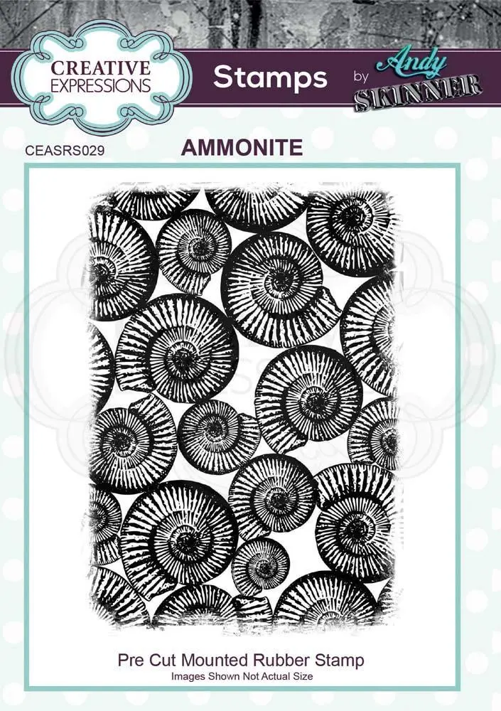 Andy Skinner Ammonite Rubber Stamp 1