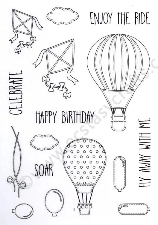 Creative Expressions - Let's Fly Away Clear Stamp Set 1