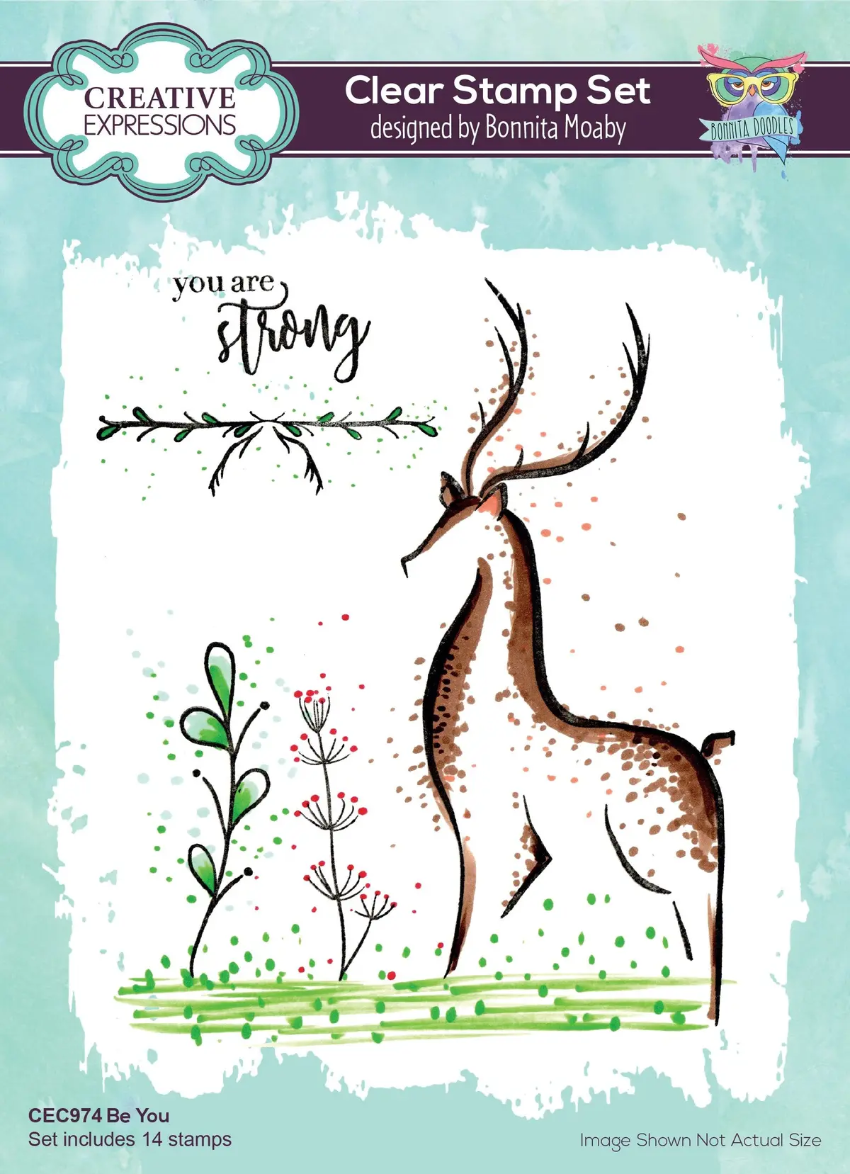 Creative Expressions Bonnita Moaby Be You A5 Clear Stamp Set 1