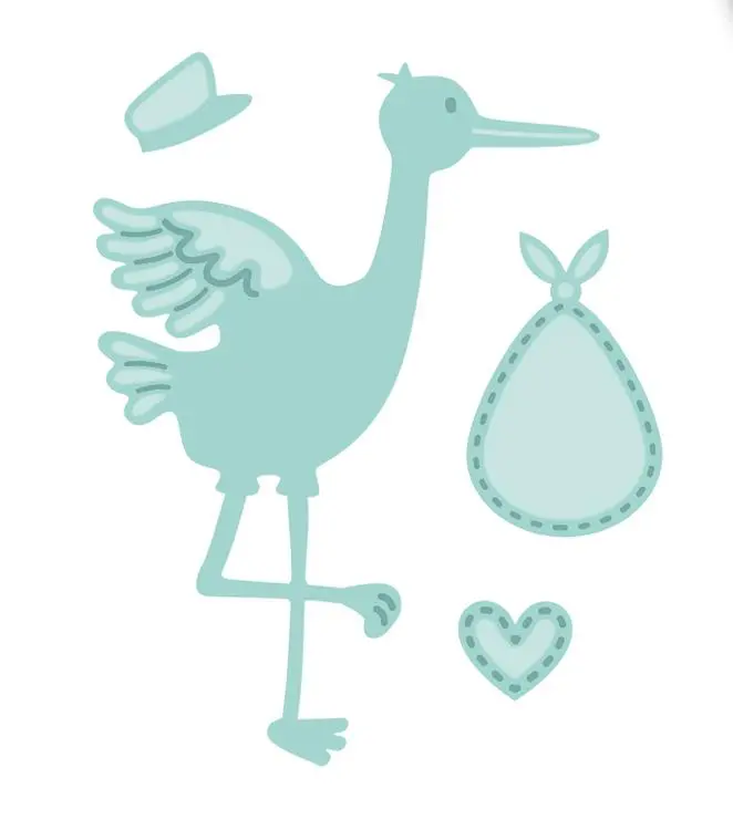 New Arrival Collection Stork And Baby Die 1