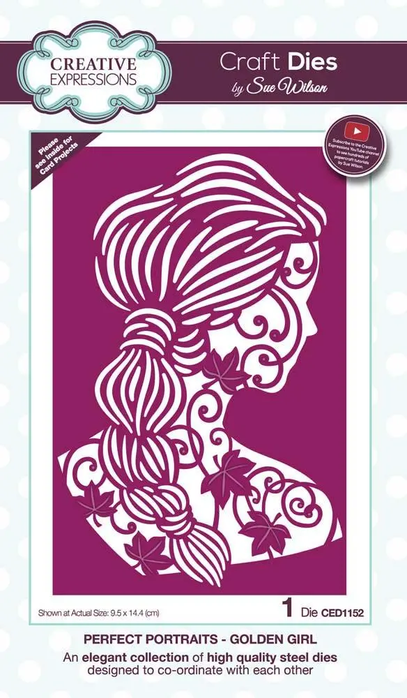 Dies By Sue Wilson Perfect Portraits Collection Golden Girl 1