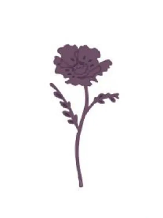 Sue Wilson Dies - Finishing Touches Collection - Tranquil Poppy 1