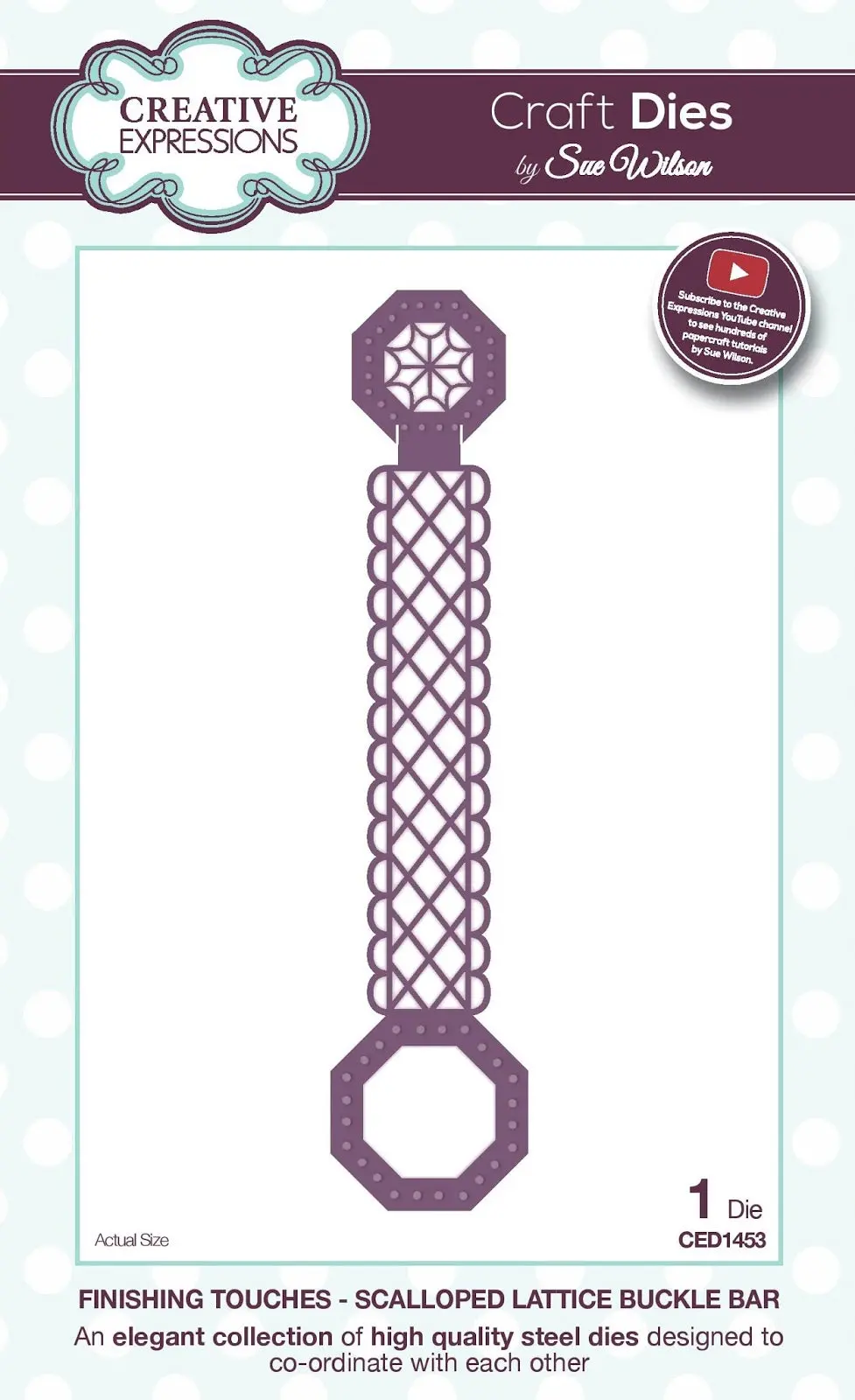 Finishing Touches Collection Scalloped Lattice Buckle Bar Die 1