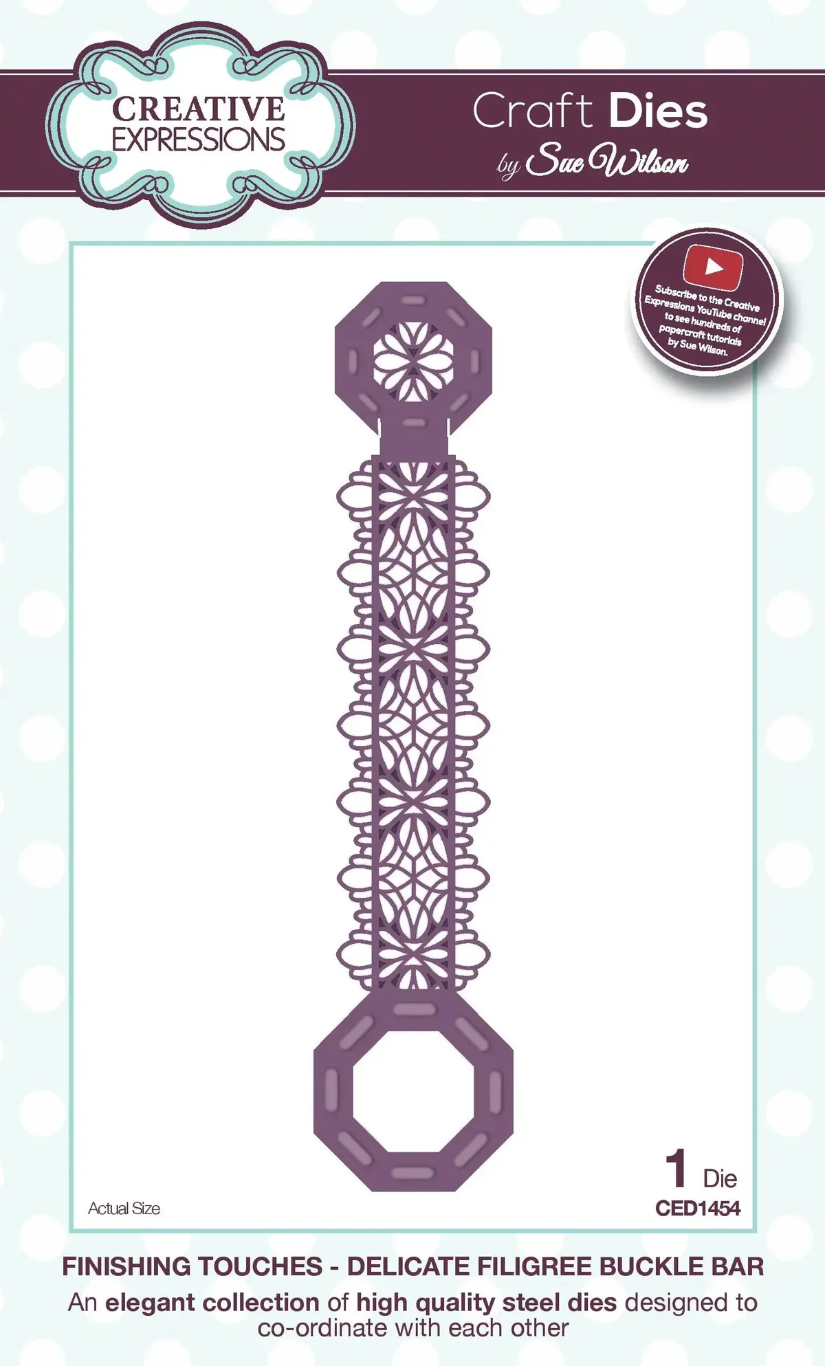 Finishing Touches Collection Delicate Filigree Buckle Bar Die 1