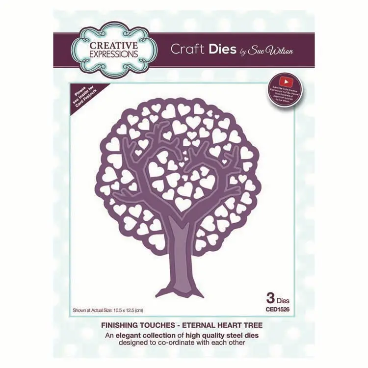 Dies By Sue Wilson Finishing Touches Collection Eternal Heart Tree 1