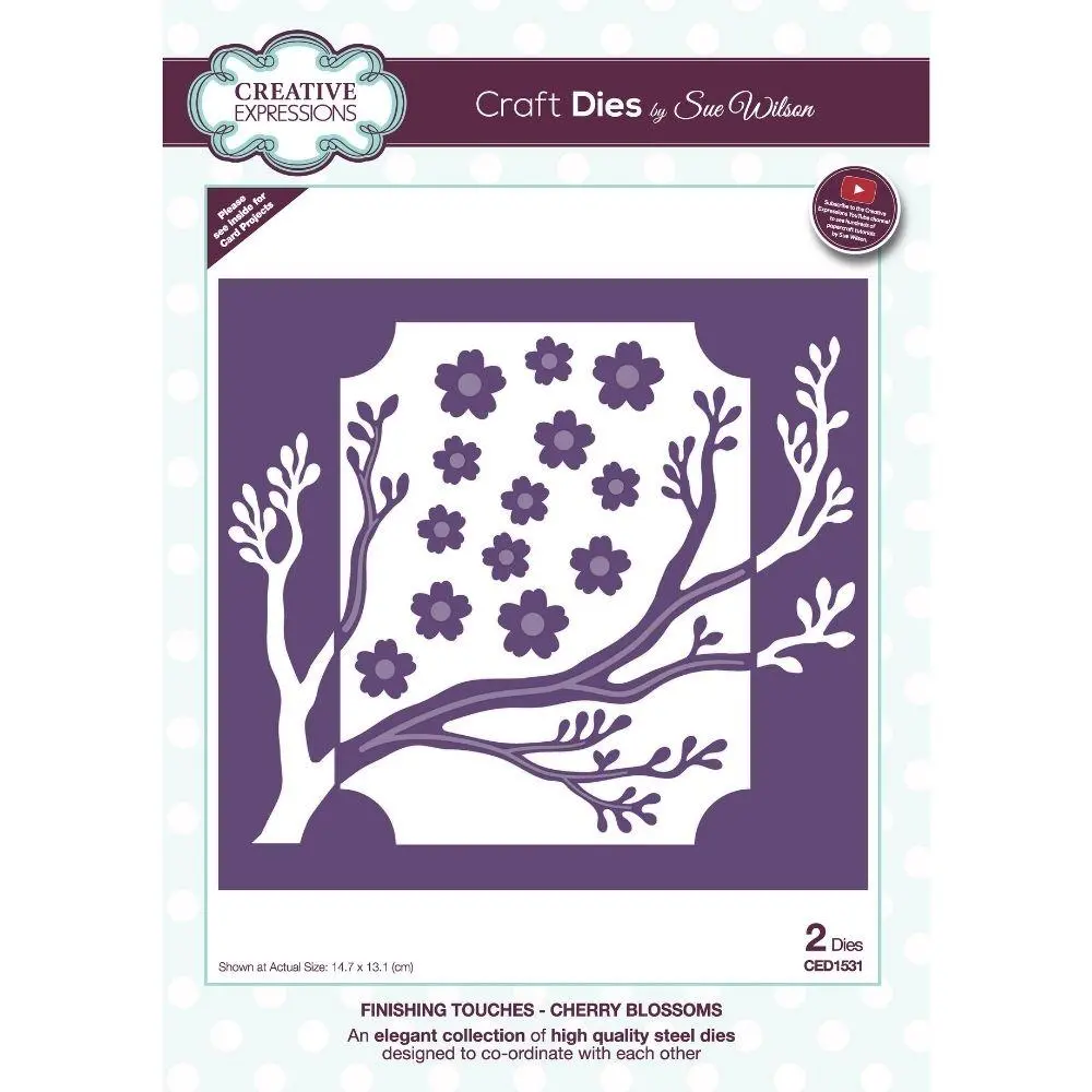 Sue Wilson Finishing Touches Cherry Blossoms Craft Die 1