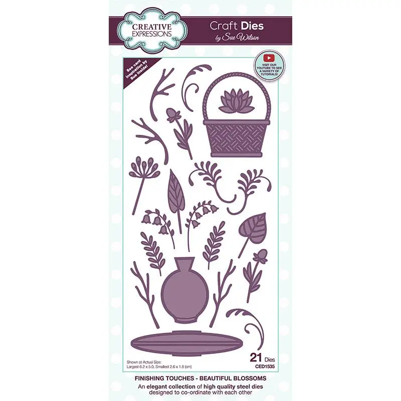 Creative Expressions Sue Wilson Beautiful Blossoms Craft Die 1