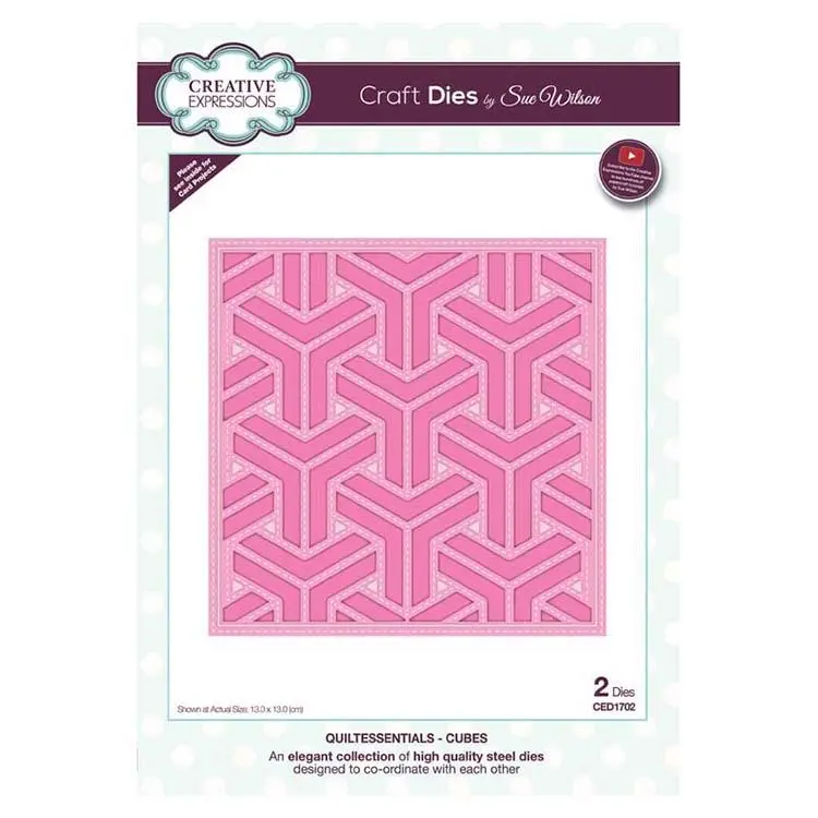 Dies By Sue Wilson Quiltessentials Collection Cubes 1