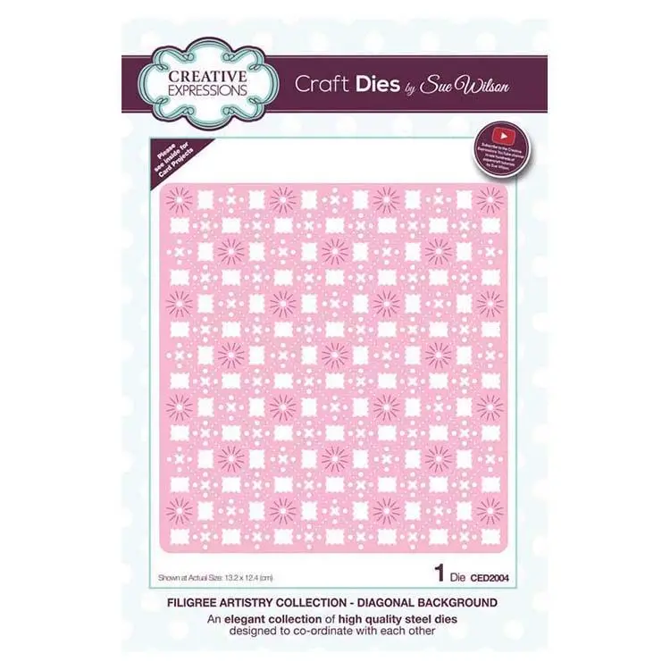 Dies By Sue Wilson Filigree Artistry Collection Diagonal Background 1