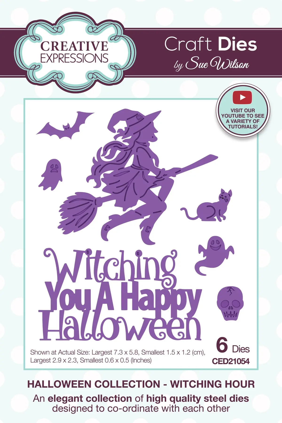 Creative Expressions Sue Wilson Witching Hour Craft Die 1