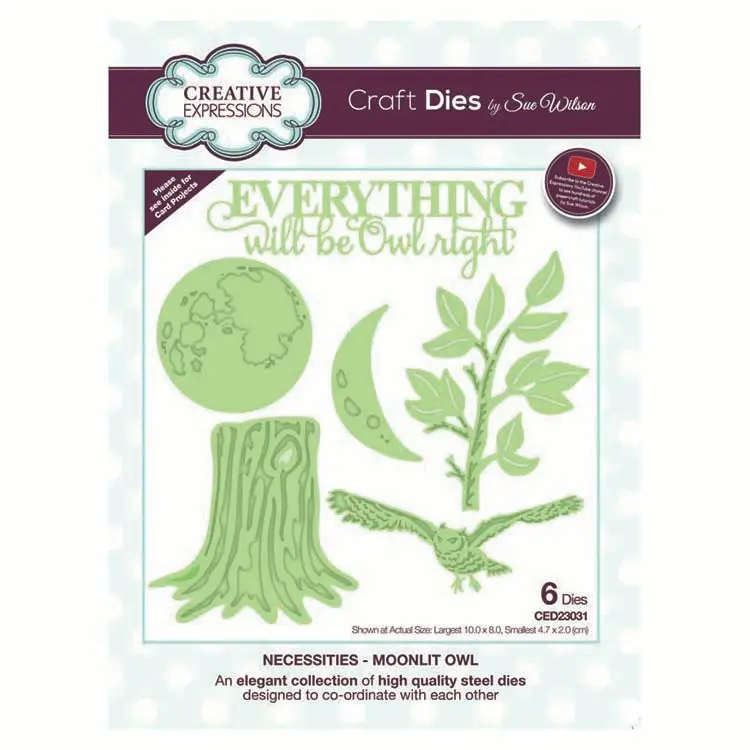 Dies By Sue Wilson Necessities Collection Moonlit Owl 1