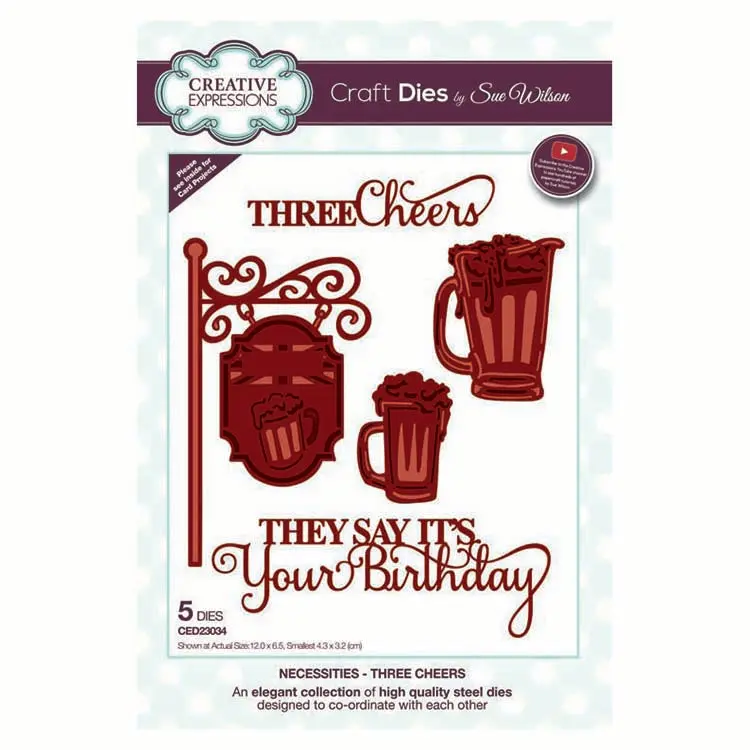 Dies By Sue Wilson Necessities Collection Three Cheers 1