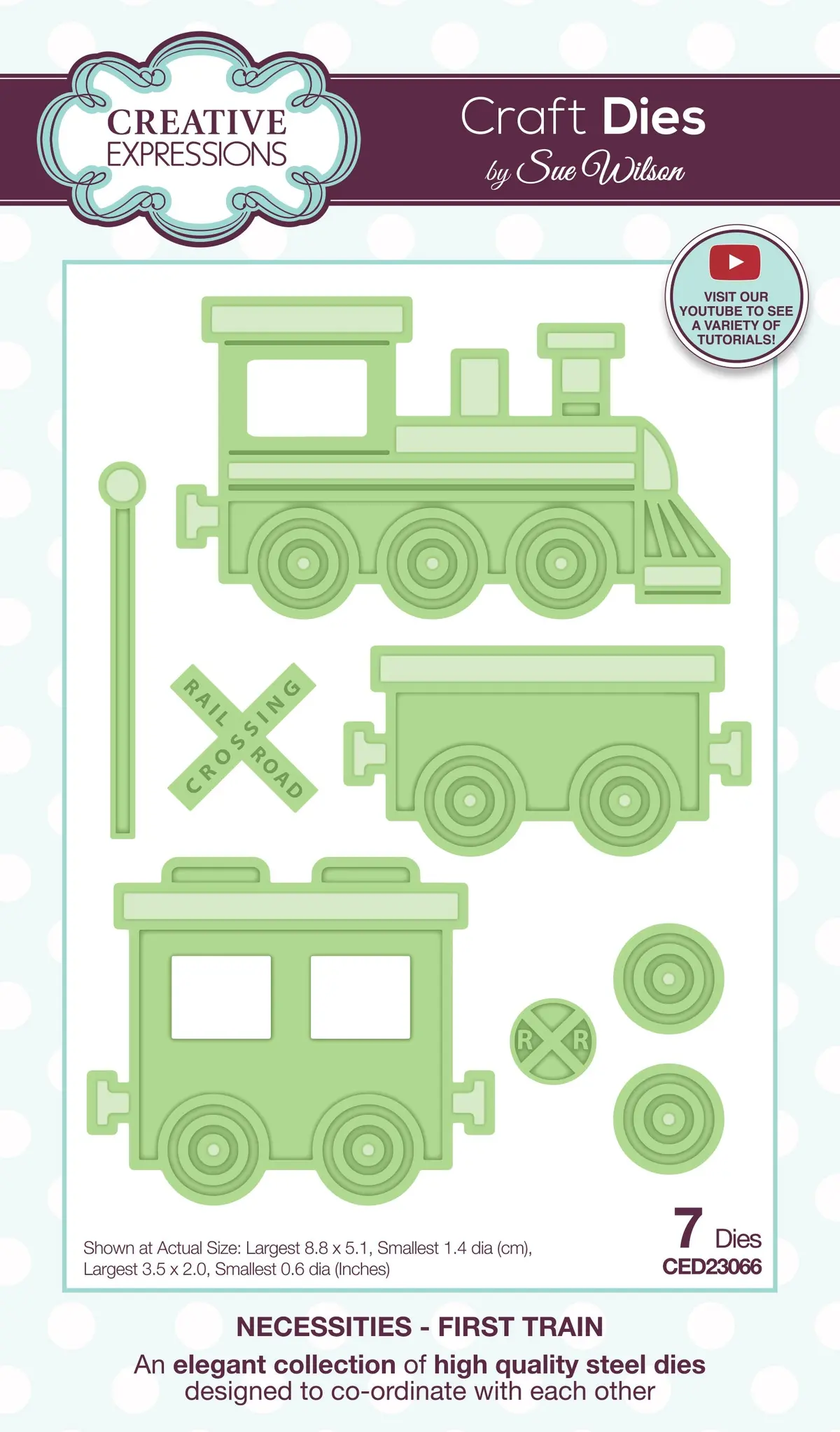 Creative Expressions Sue Wilson Necessities First Train Craft Die 1