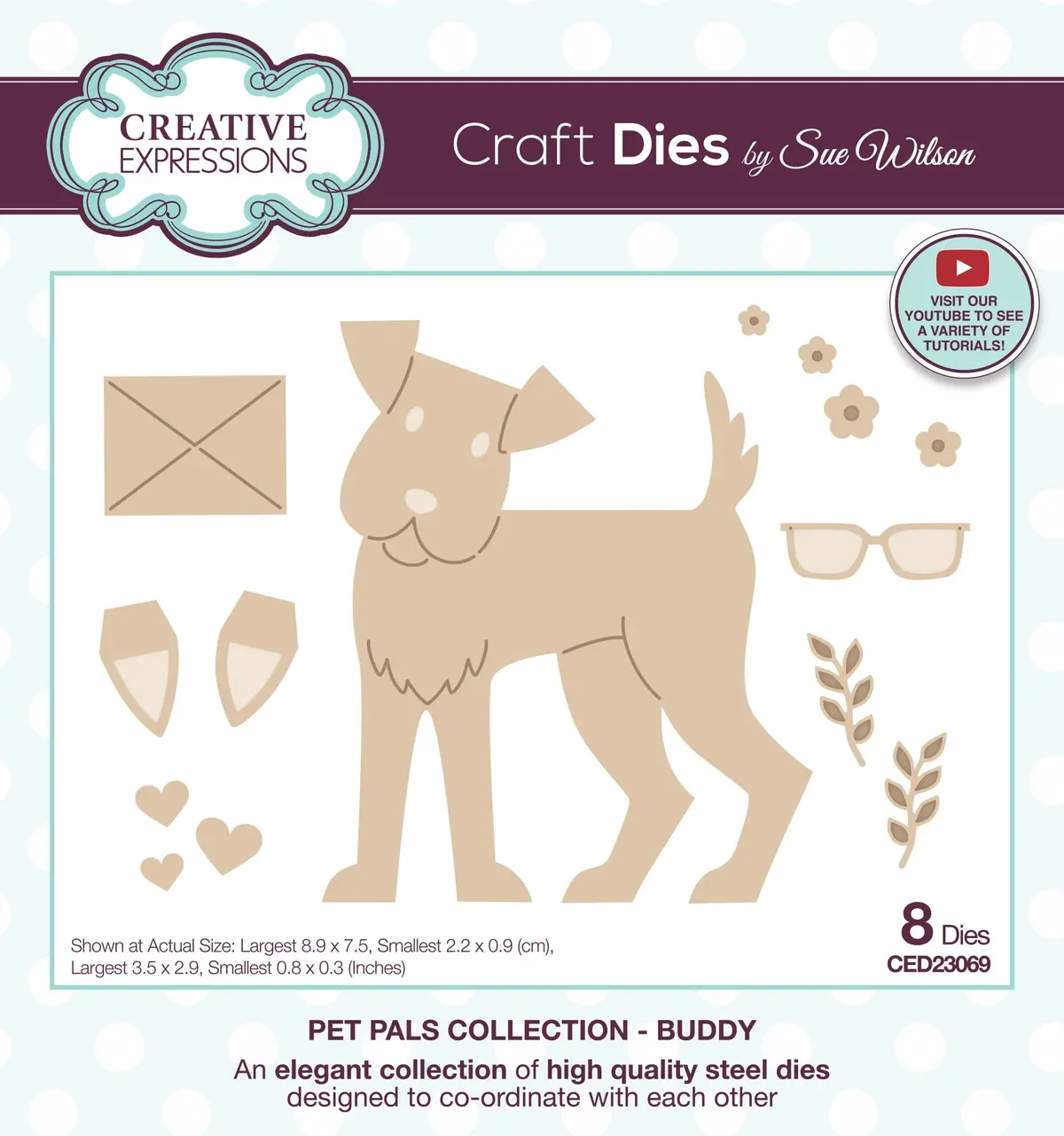Creative Expressions Sue Wilson Pet Pals Buddy Craft Die 1