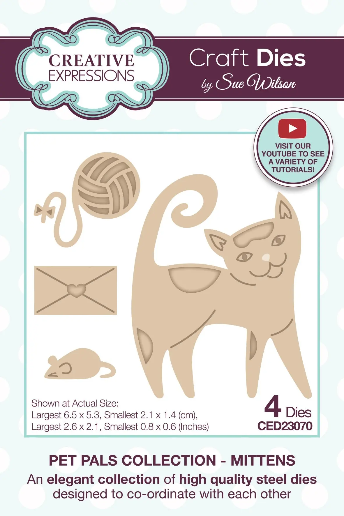 Creative Expressions Sue Wilson Pet Pals Mittens Craft Die 1