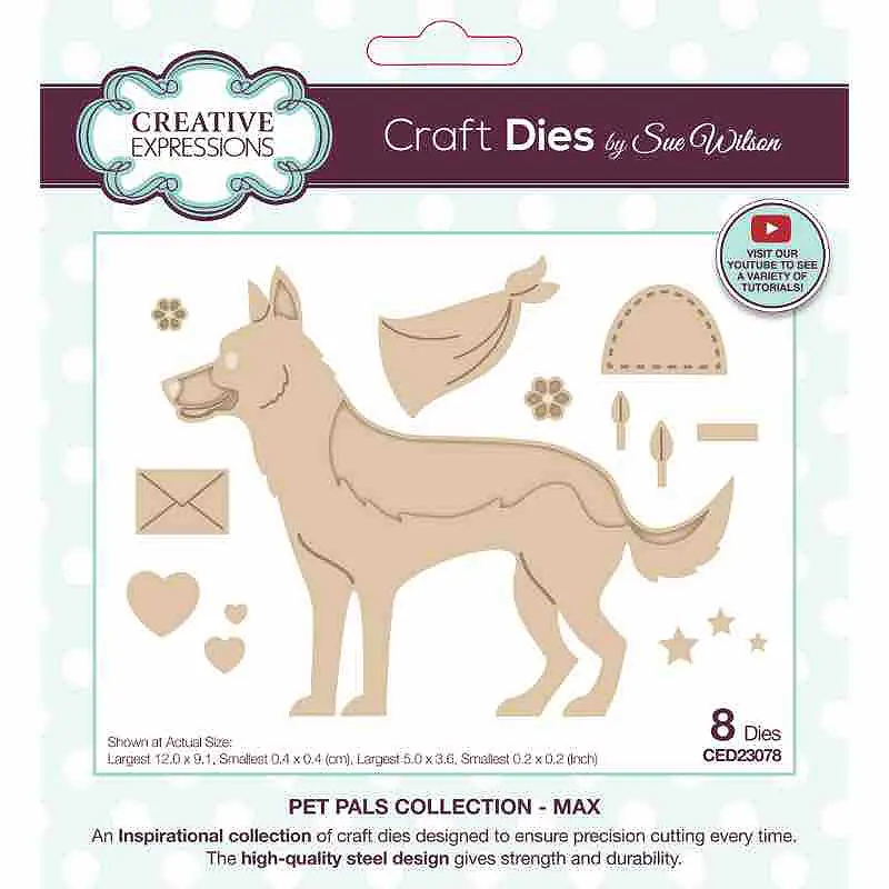 Creative Expressions Sue Wilson Pet Pals Max Craft Die 1