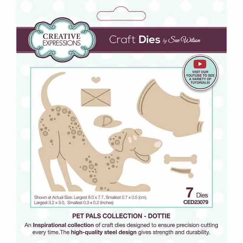 Creative Expressions Sue Wilson Pet Pals Dottie Craft Die 1