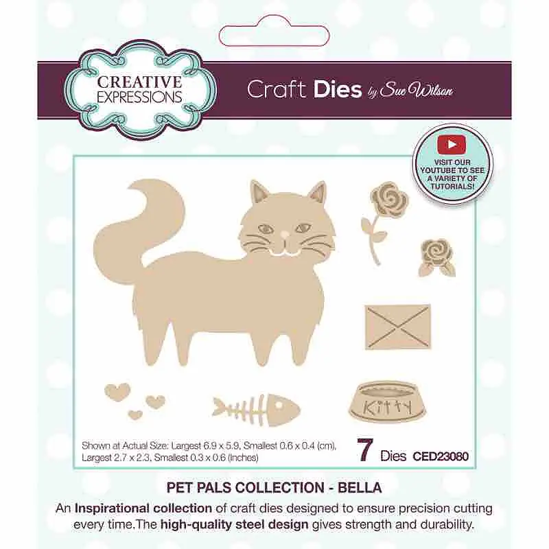 Creative Expressions Sue Wilson Pet Pals Bella Craft Die 1