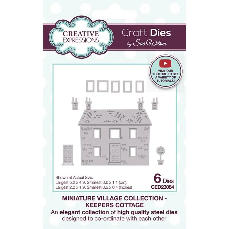 Creative Expressions Sue Wilson Miniature Village Keepers Cottage Craft Die 1