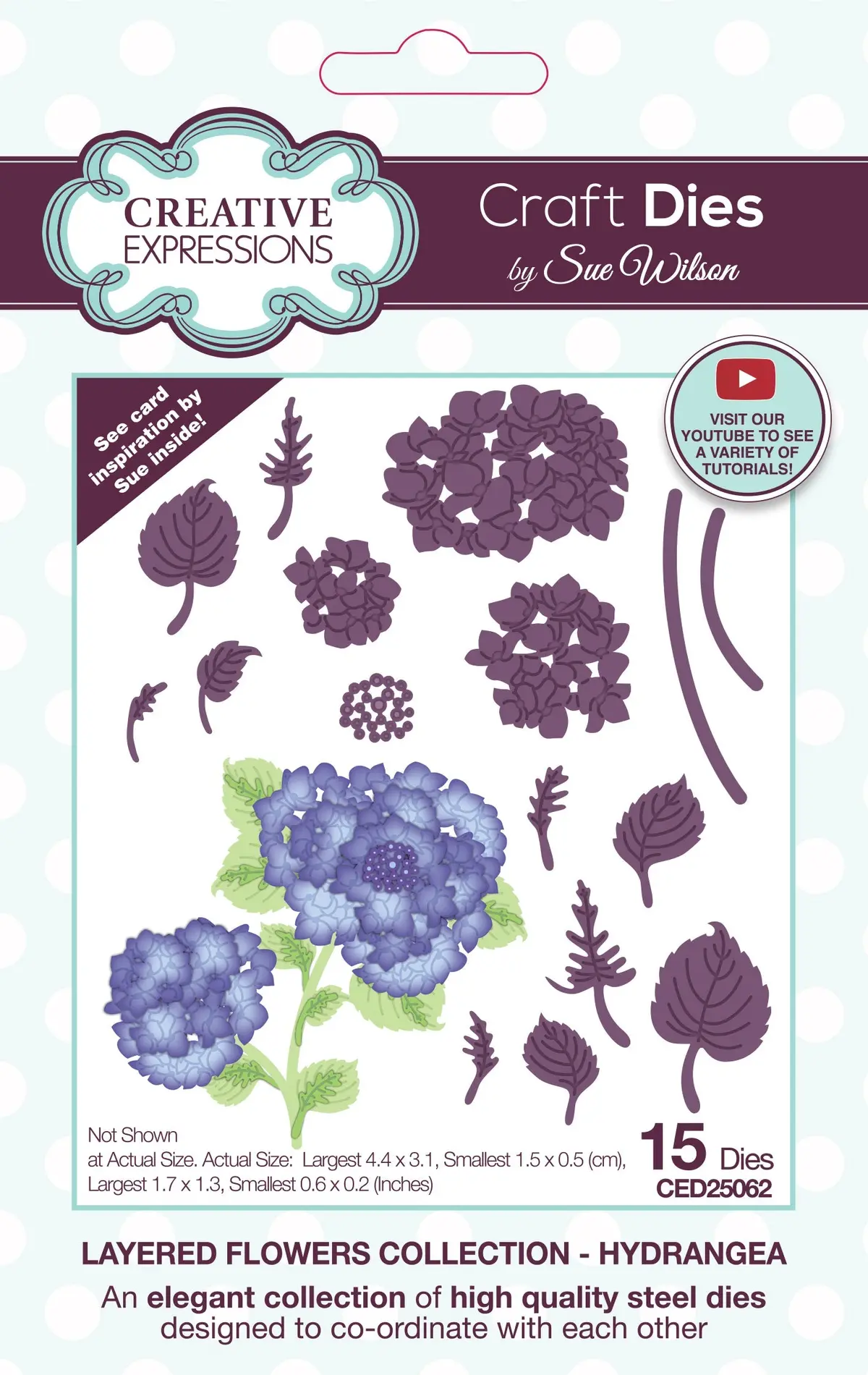 Creative Expressions Sue Wilson Layered Flowers Collection Hydrangea Craft Die 1