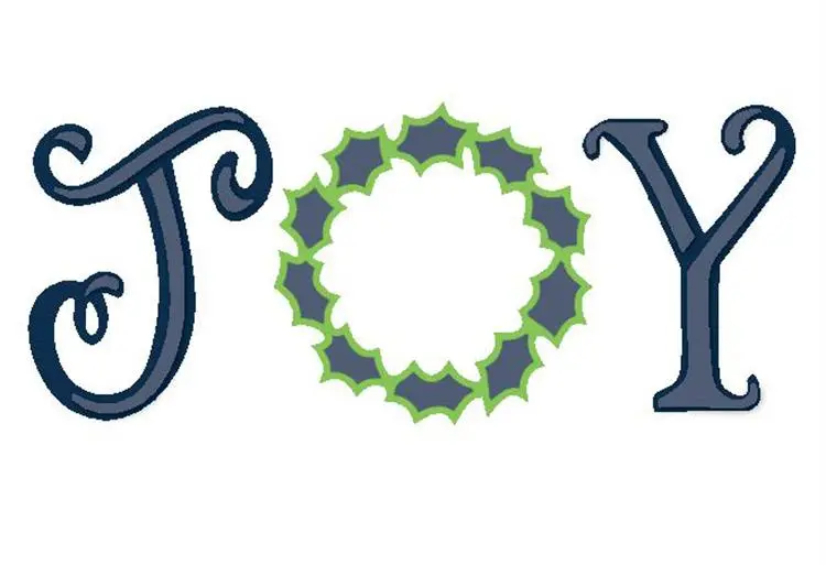 Sue Wilson Dies - Festive Collection - Christmas Joy Wreath 1