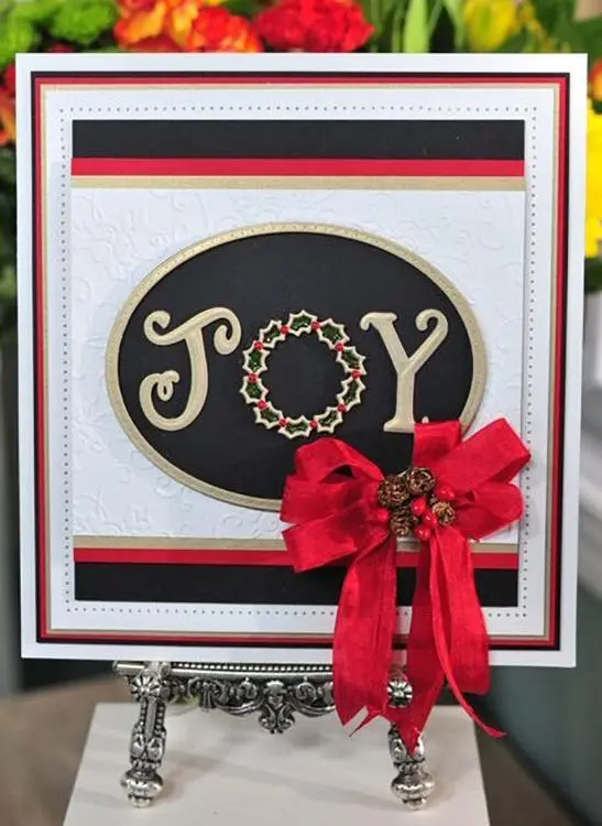 Sue Wilson Dies - Festive Collection - Christmas Joy Wreath 2