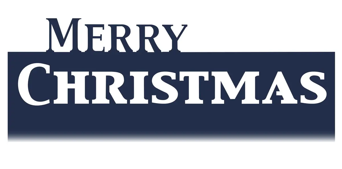 Festive Collection Merry Christmas Trim 1
