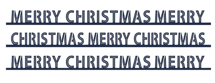 Festive Collection Triple Merry Christmas 1