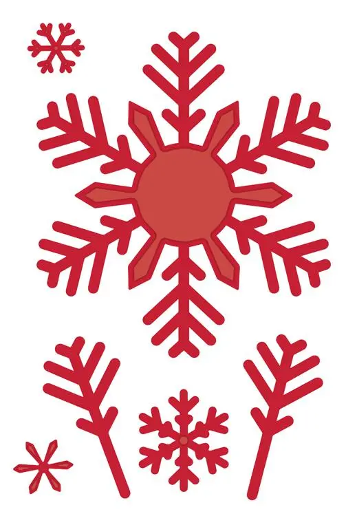 Festive Collection Bold Snowflake Flurry 1