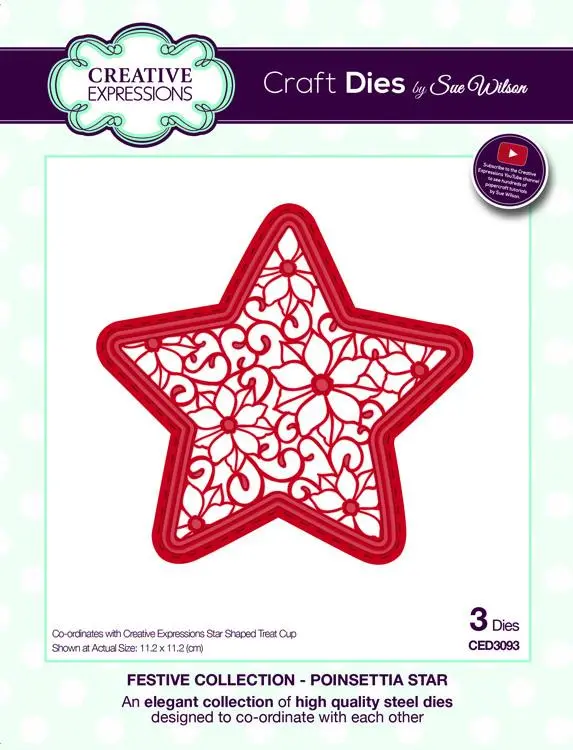 Festive Collection Poinsettia Star 1