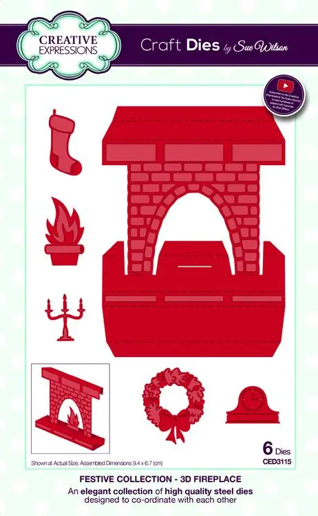 Festive Collection 3D Fireplace 1
