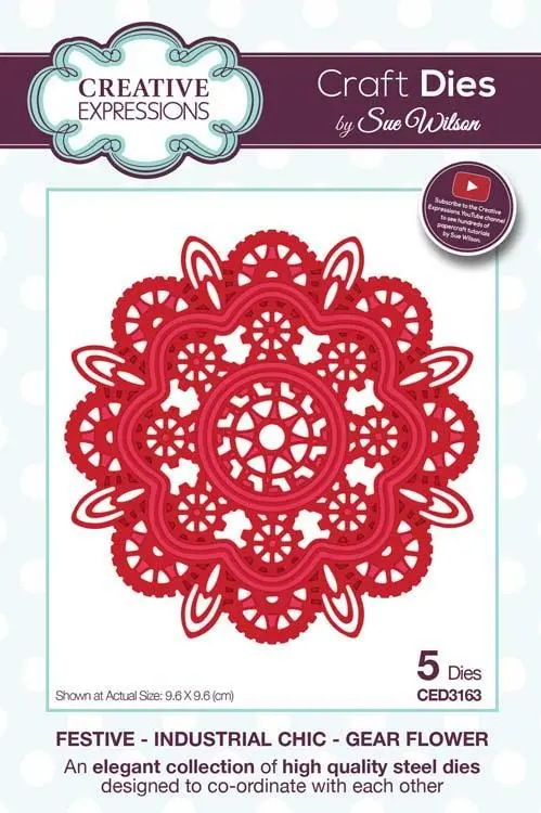 Festive Industrial Chic Collection Gear Flower 1