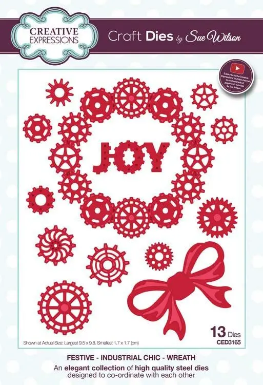 Festive Industrial Chic Collection Wreath 1