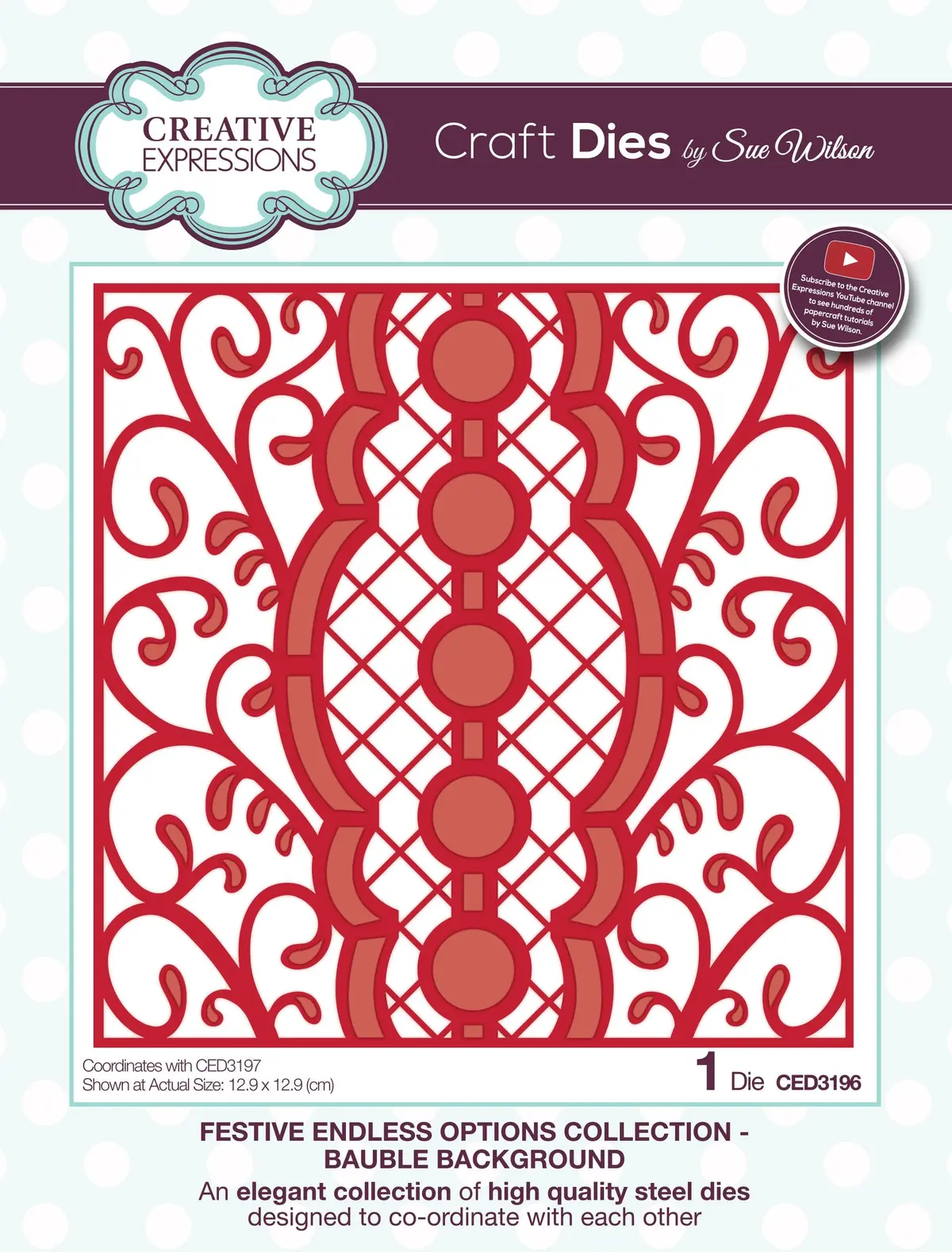 Dies By Sue Wilson Festive Endless Options Bauble Background 1