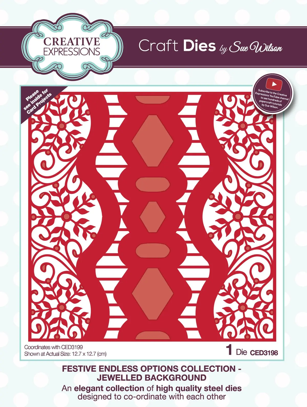Dies By Sue Wilson Festive Endless Options Jewelled Background 1