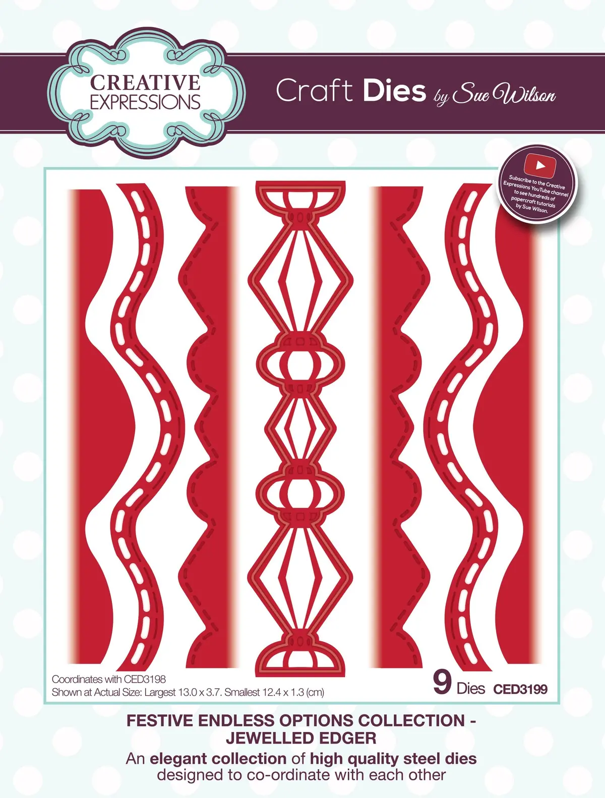 Dies By Sue Wilson Festive Endless Options Jewelled Edger 1
