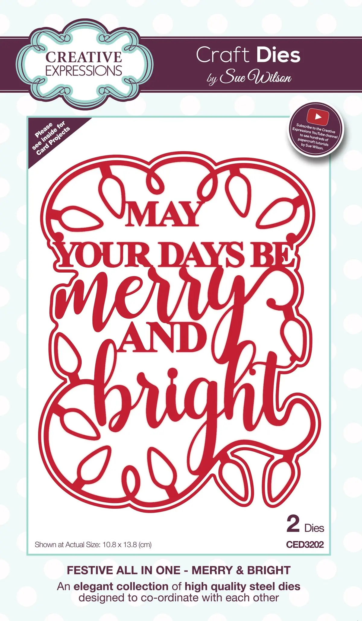 Dies By Sue Wilson Festive Merry & Bright 1