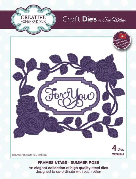 Frames And Tags Collection Summer Rose Die 1