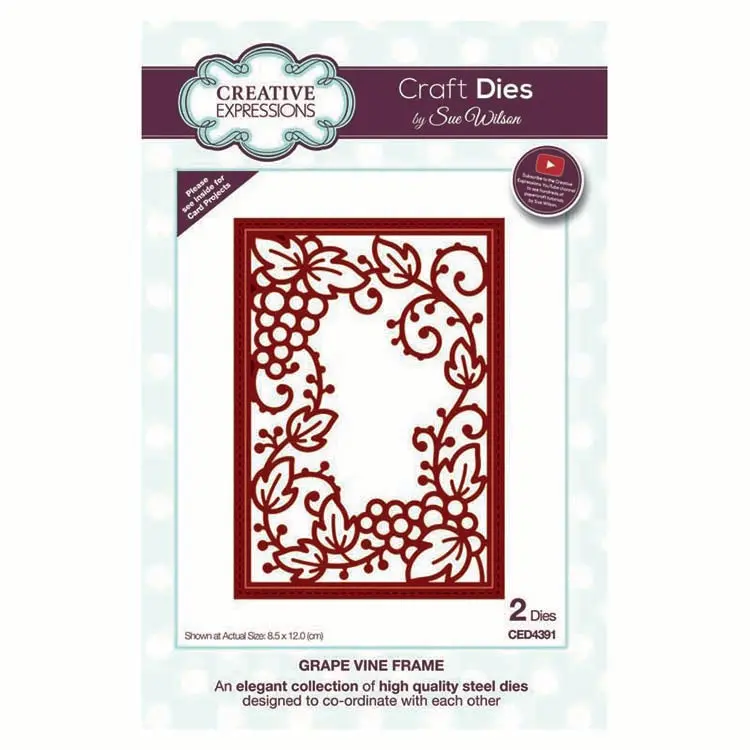 Dies By Sue Wilson Frames & Tags Collection Grape Vine Frame 1