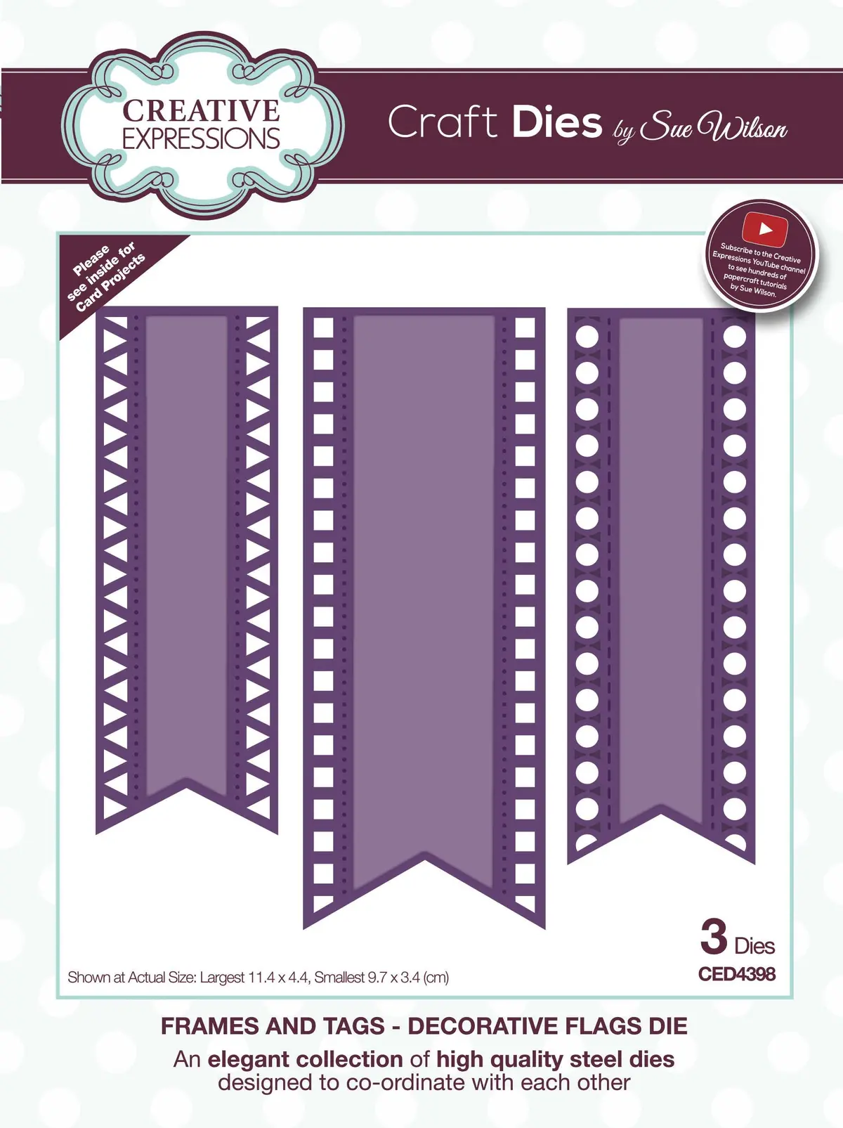 Dies By Sue Wilson Frames And Tags Decorative Flags 1
