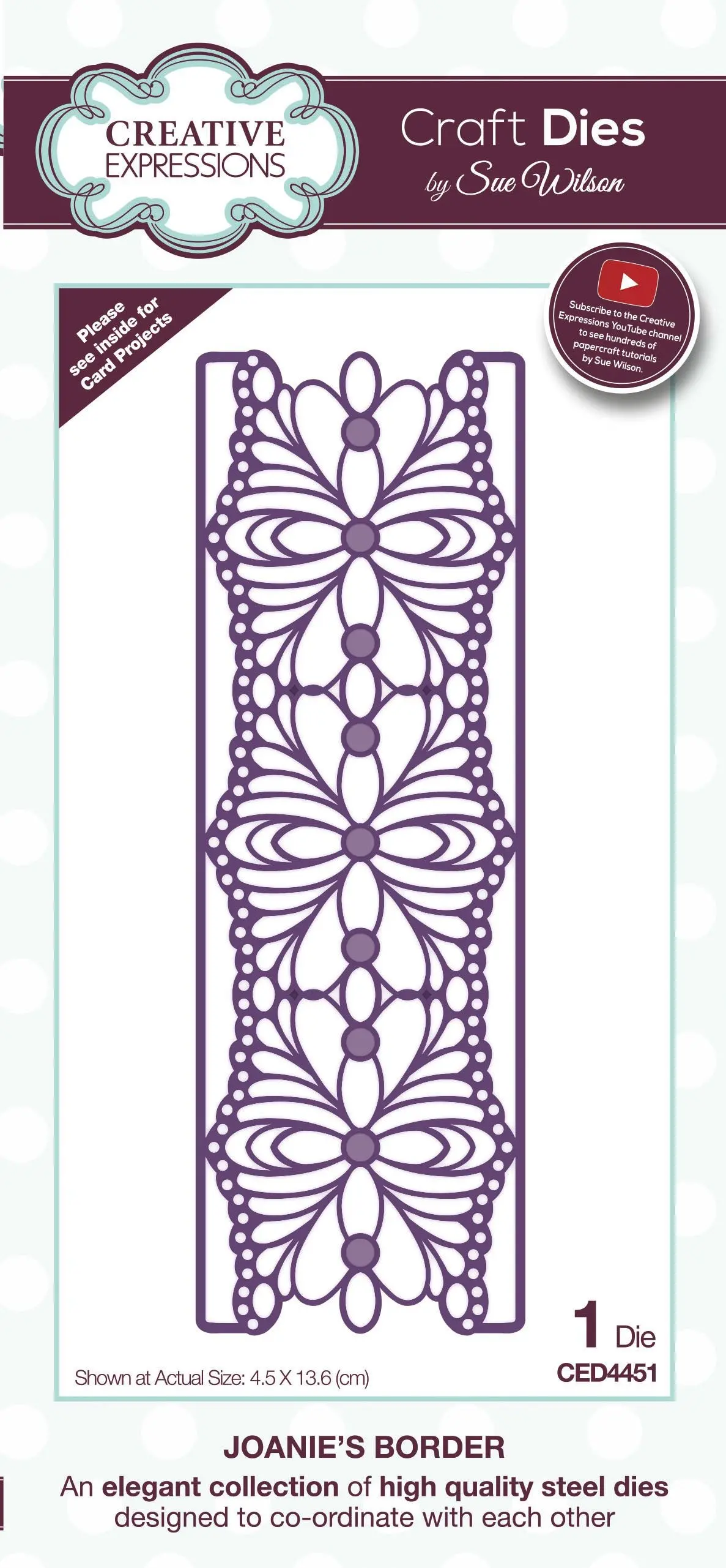Dies By Sue Wilson Frames And Tags Joanie's Border 1