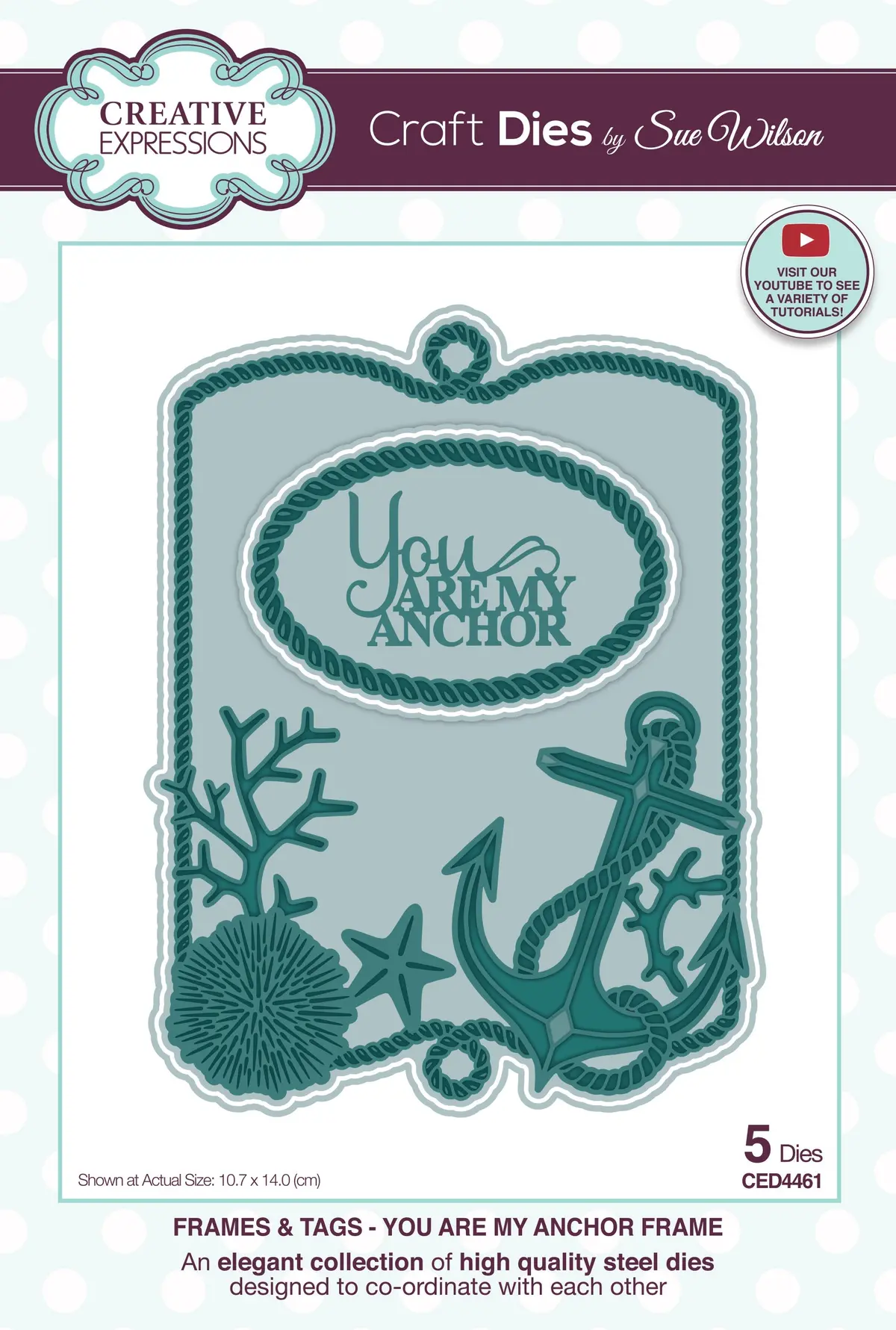 Creative Expressions Sue Wilson You Are My Anchor Frame Die 1