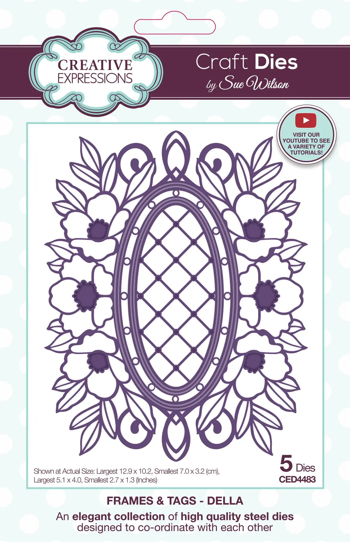 Creative Expressions Sue Wilson Frames & Tags Della Craft Die 1