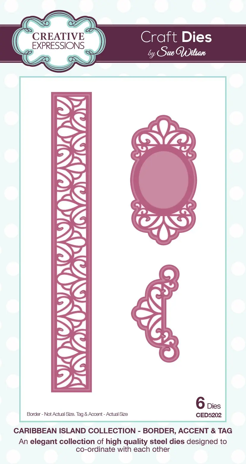 Sue Wilson Dies - Caribbean Island Collection - Corner, Border & Tag 1